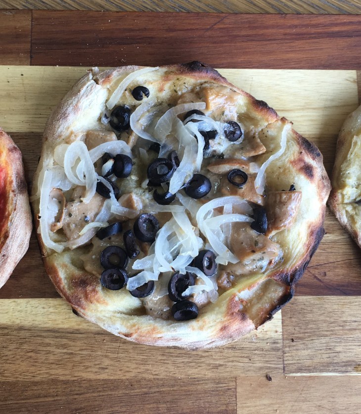 Vegan pizzas at Bbuona Pizza Bar
