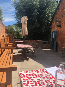 Pub garden of The Punter, Osney Mead, Oxford